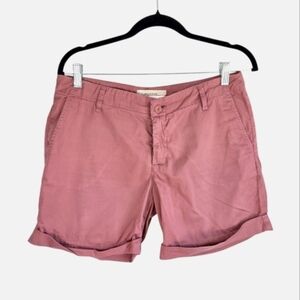 MaxMara Weekend Pink Cotton Chino Bermuda Shorts Size 8